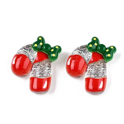 Christmas Theme Transparent Epoxy Resin Decoden Cabochons CRES-T025-01E-1