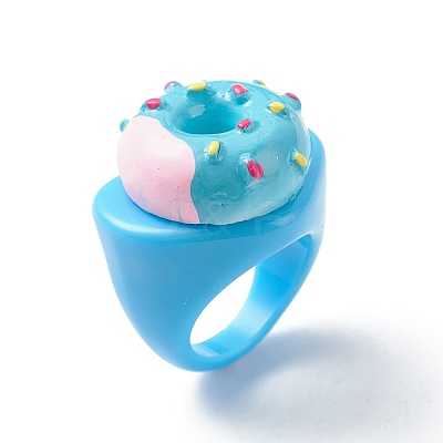 Cute 3D Resin Finger Ring RJEW-JR00538-01-1