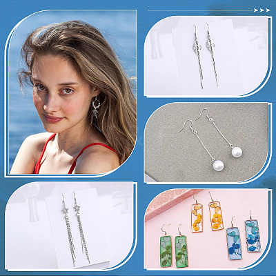100Pcs 304 Stainless Steel Earring Hooks STAS-UN0036-31-1
