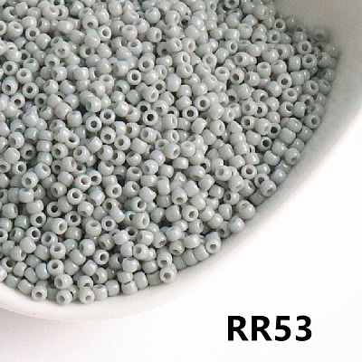 Opaque 6/0 Glass Seed Beads SEED-I013-4mm-RR53-1
