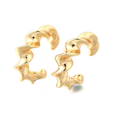 Brass Cuff Earrings EJEW-F370-12G-1