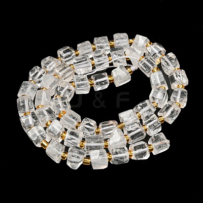 Natural Quartz Crystal Beads Strands G-G053-B15-01A-1