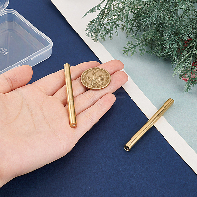 2Pcs Single-Sided Engraving Wax Seal Brass Stamp AJEW-OC0005-40A-1