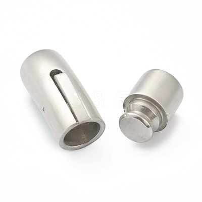 Non-Tarnish 304 Stainless Steel Bayonet Clasps STAS-B017-06P-1