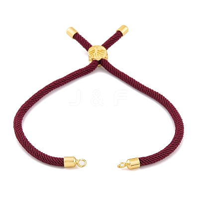 Nylon Cords Bracelet Makings Fit for Connector Charms AJEW-P116-01G-29-1