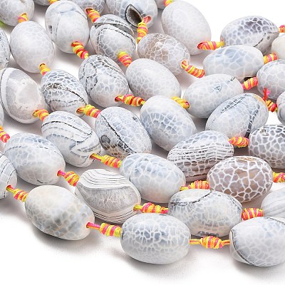 Natural Fire Crackle Agate Beads Strands G-A321-J06-01-1