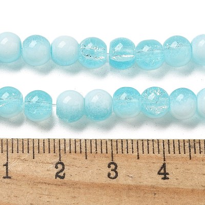 Crackle Glass Beads Strands GLAA-U001-6mm-08-1