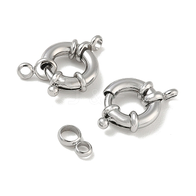 Brass Spring Ring Clasps KK-CBAD851-02P-02-1