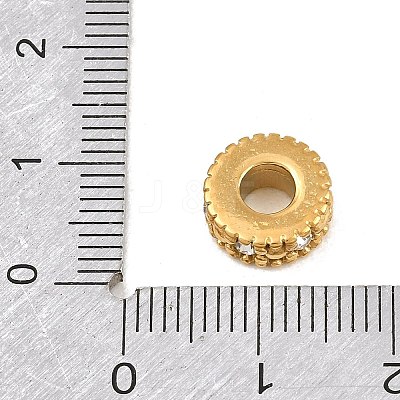 304 Stainless Steel Rhinestone European Beads RB-CBA362B-01J-1