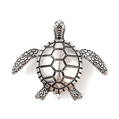 Tibetan Style Alloy Sea Turtle Brooches JEWB-S023-06B-1