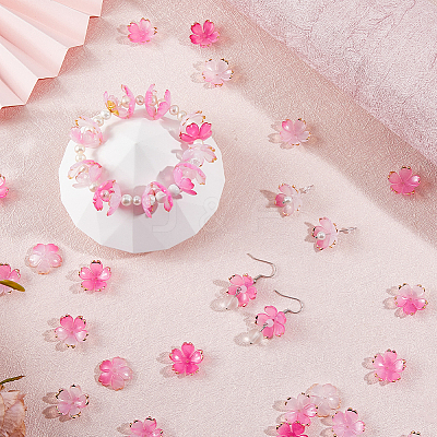 200Pcs Acrylic Beads Caps OACR-FH0001-059-1