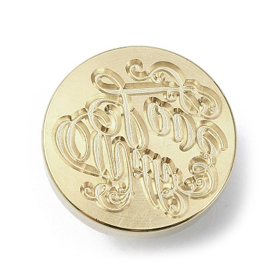With Love Wax Seal Brass Stamp Heads AJEW-M038-01H-G-1