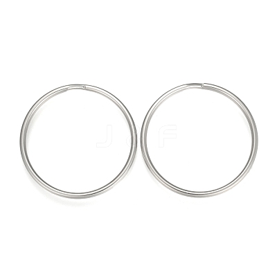 Tarnish Resistant 304 Stainless Steel Split Key Rings STAS-P178-50x2.3mm-P-1