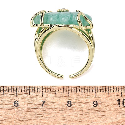 Natural Amazonite Cuff Rings GG-CBA5FCC-04G-05-1