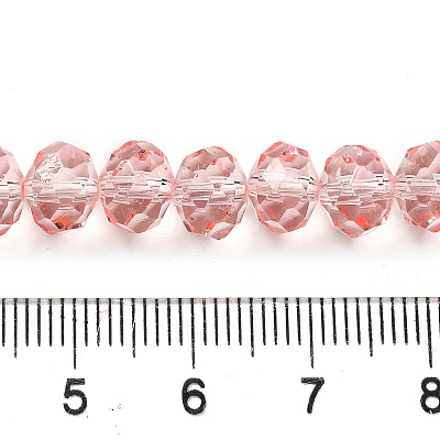 Transparent Baking Paint Glass Beads X1-DGLA-A034-T8mm-D10-1