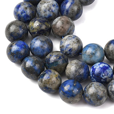 Natural Lapis Lazuli Beads Strands G-A163-07-10mm-1