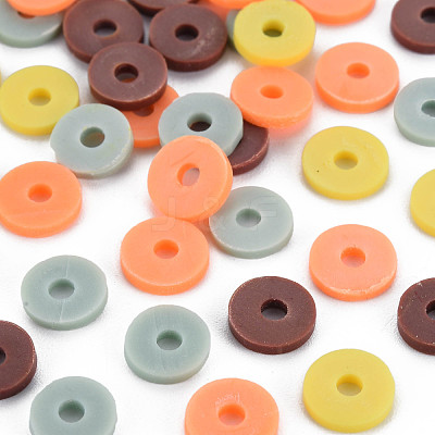 4 Colors Handmade Polymer Clay Beads CLAY-N011-032-36-1