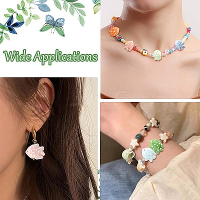 18Pcs 9 Colors Handmade Porcelain Beads PORC-CJ0001-49-1