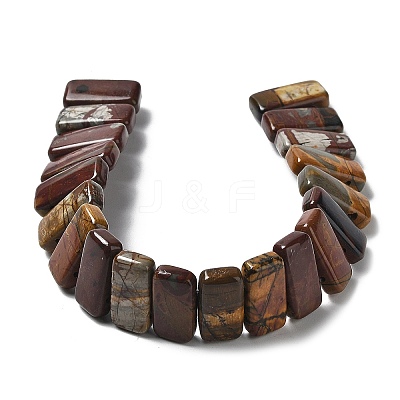 Natural Polychrome Jasper/Picasso Stone/Picasso Jasper Beads Strands G-L585-D01-01-1