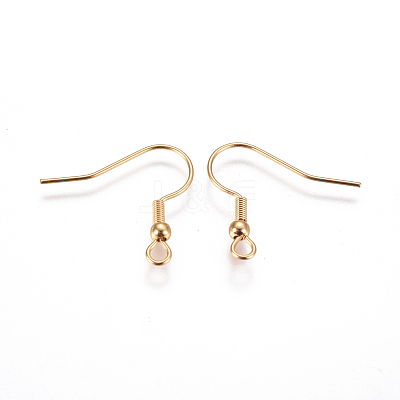 316 Surgical Stainless Steel Earring Hooks STAS-F227-30-G-1