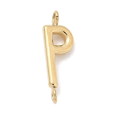 304 Stainless Steel Letter Connector Charms STAS-M108-01G-16-1