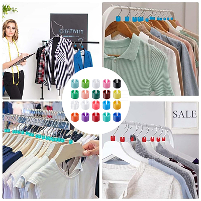 320Pcs 20 Colors Plastic Clothing Trouser Size Markers KY-GF0001-63-1