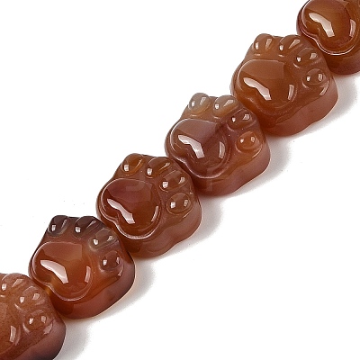 Natural Red Agate Beads Strands G-M108-A07-01-1