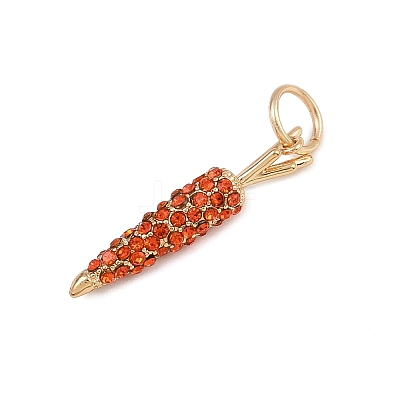 Brass Rhinestone Pendants LS-KK-B145-02G-04-1