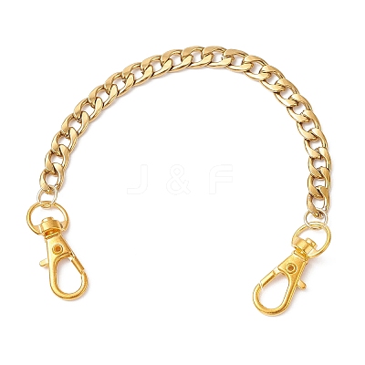 304 Stainless Steel Cuban Link Chain Bag Extender Chains FIND-JF00157-02-1