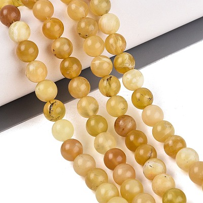 Natural Yellow Opal Beads Strands G-Q616-05B-1