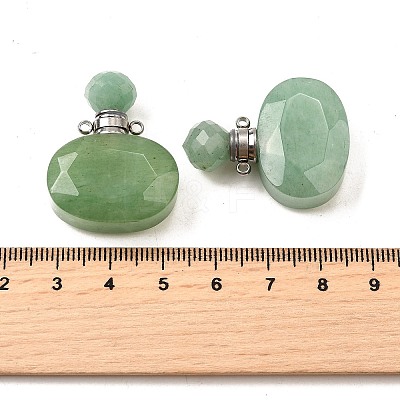 Natural Mixed Stone Perfume Bottle Pendants G-L623-07P-1