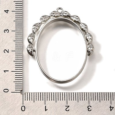 Rotatable Alloy Swivel Open Back Bezel Pendants PALLOY-I223-18P-1