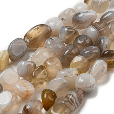 Natural Botswana Agate Beads Strands G-D081-A10-01-1