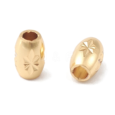 Rack Plating Brass Beads KK-G452-39G-1