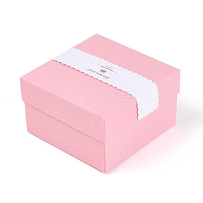 6Pcs 6 Colors Cardboard Jewelry Watch Storage Boxes CBOX-N015-05D-1
