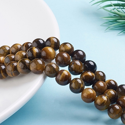 Natural Tiger Eye Beads Strands Z0RQX013-1