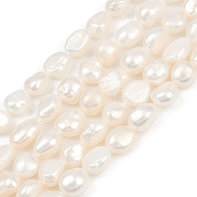 Natural Cultured Freshwater Pearl Beads Strands PEAR-P064-20K-06A-1
