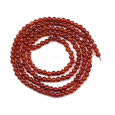 Natural Carnelian Bead Strands G-K146-03-2mm-1