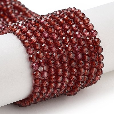 Natural Garnet Beads Strands X-G-B088-C11-03-1