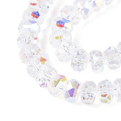 Electroplate Glass Beads Strands X-EGLA-T021-20A-1