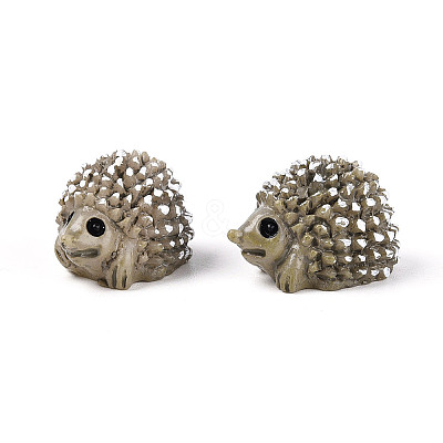 Synthetic Resin Hedgehog Miniature Ornaments AJEW-WH0606-67B-1