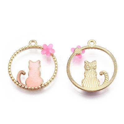Alloy Pendants X-ENAM-S120-003A-1