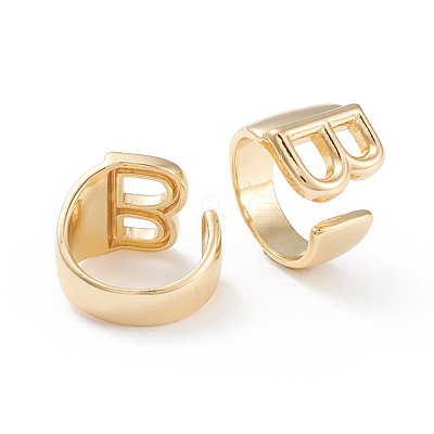 Brass Cuff Rings RJEW-L097-06B-1
