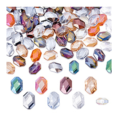 96Pcs 8 Colors Electroplate Glass Beads EGLA-PH0001-78-1
