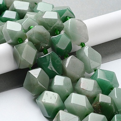 Natural Green Aventurine Beads Strands G-C182-28-02-1