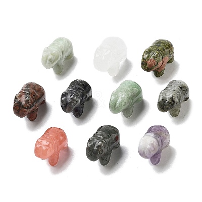 Natural & Synthetic Gemstone Carved Figurines DJEW-L023-F-1