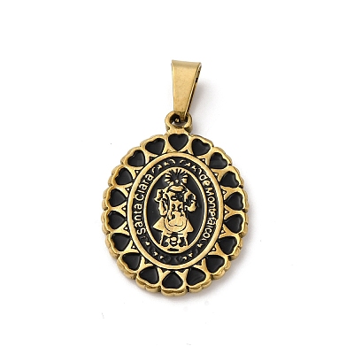201 Stainless Steel Pendants STAS-C130-02G-1