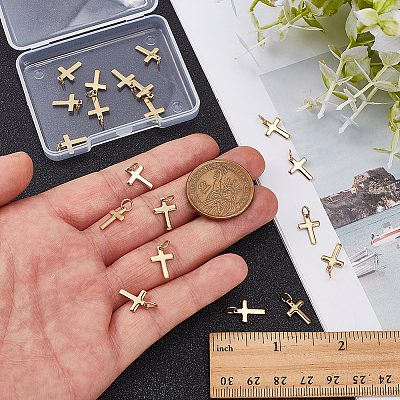 20Pcs Brass Pendants ZIRC-ME0003-73-1