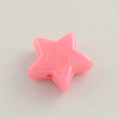 AB Color Plated Acrylic Beads X-SACR-Q106-01-1