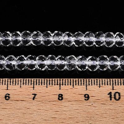 Transparent Glass Beads Strands GLAA-N001-61A-1